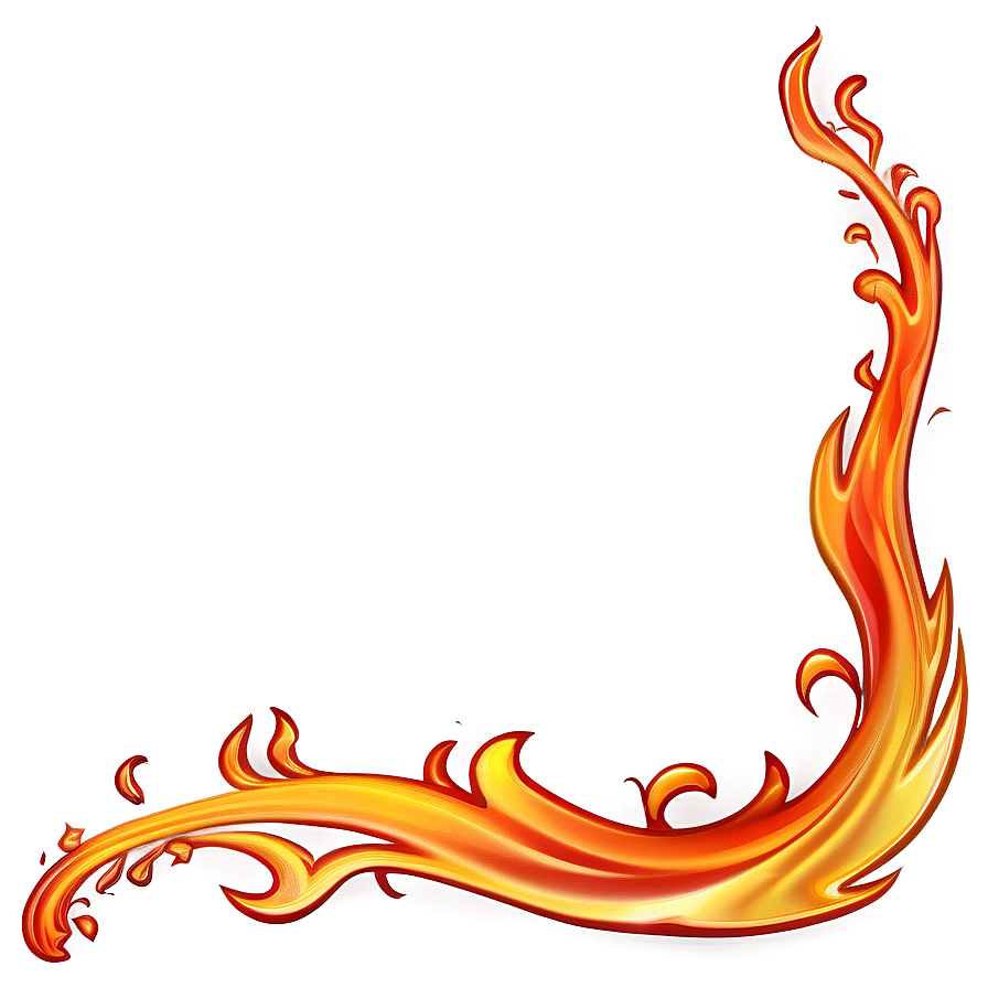 Flame Border Design Png 2 PNG Image