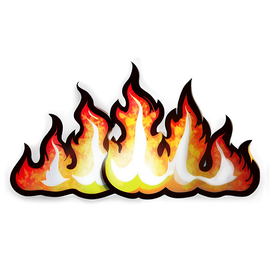 Flame Border Illustration Png Dgm55 PNG Image