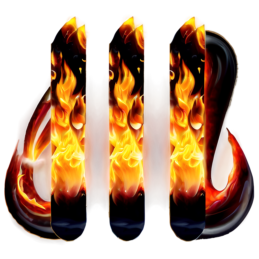 Flame Letter Png 39 PNG Image