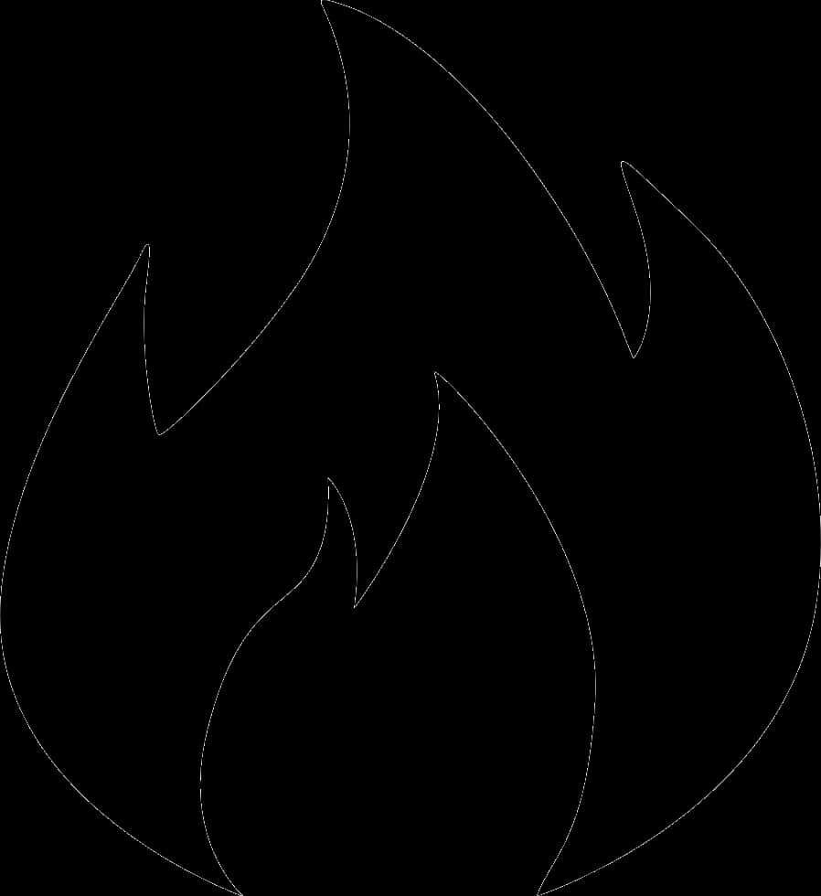 Flame Silhouette Graphic PNG Image