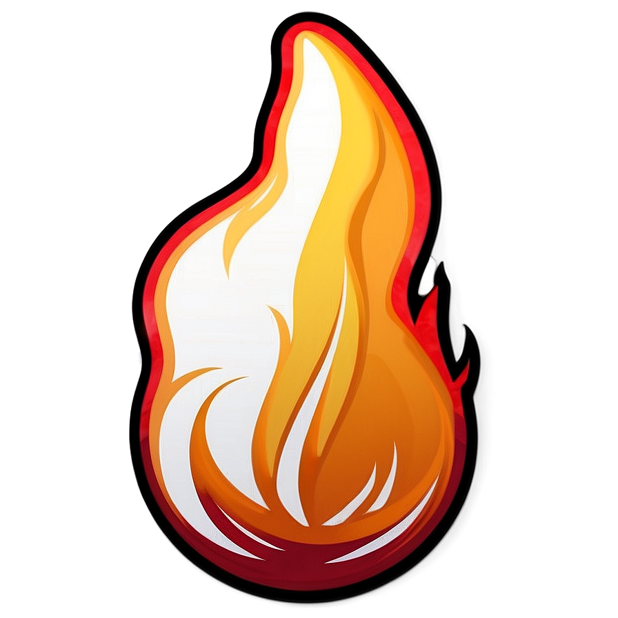 Flame Sticker Png Ujx PNG Image