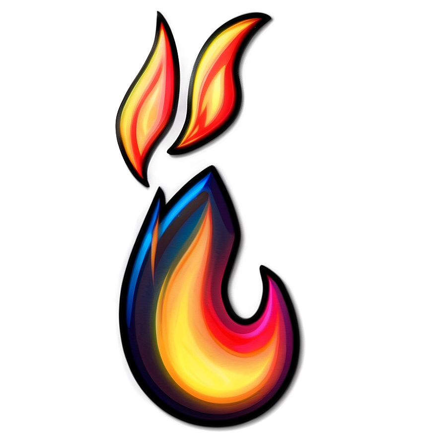 Flame Sticker Png Uxd PNG Image