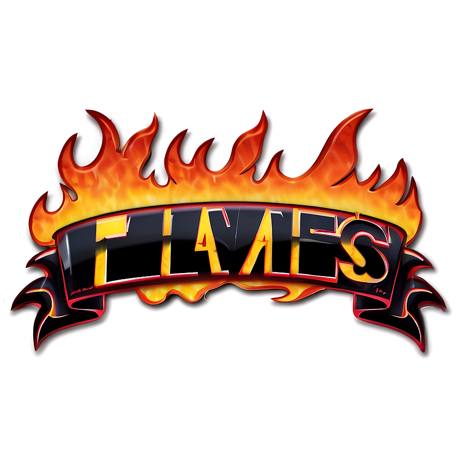 Flames Banner Png Qfr58 PNG Image