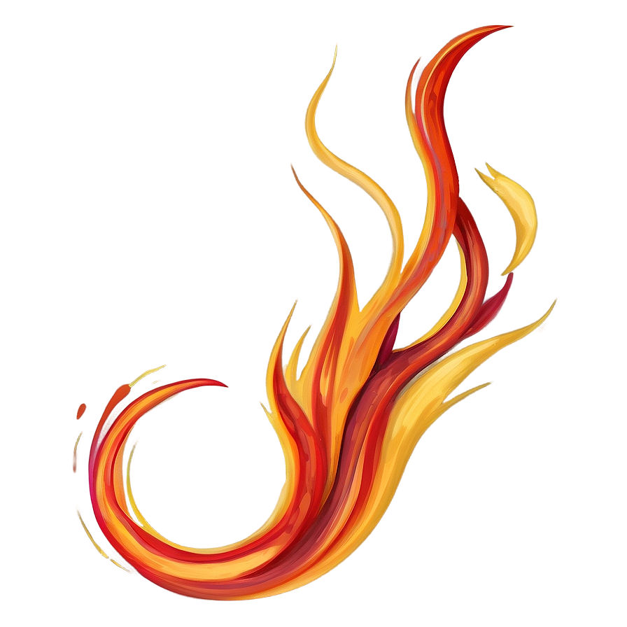 Flames Brush Strokes Png Wfi PNG Image