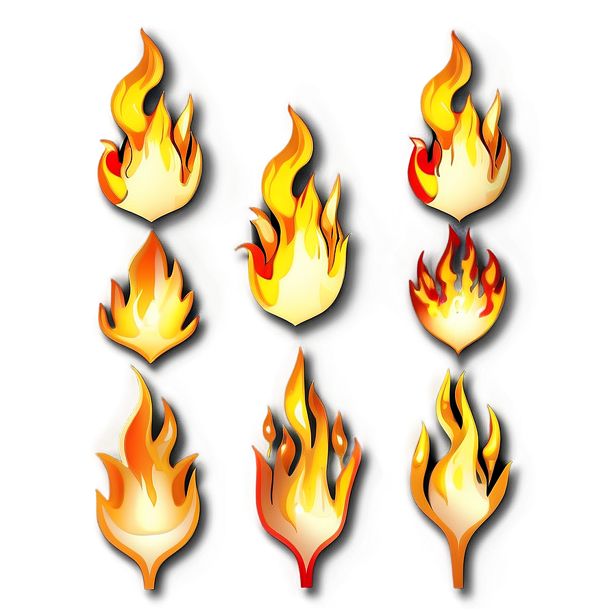 Flames Clipart Collection Png 5 PNG Image