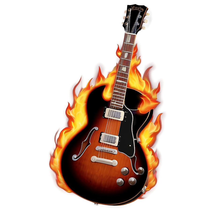 Flames Guitar Png Pnd PNG Image