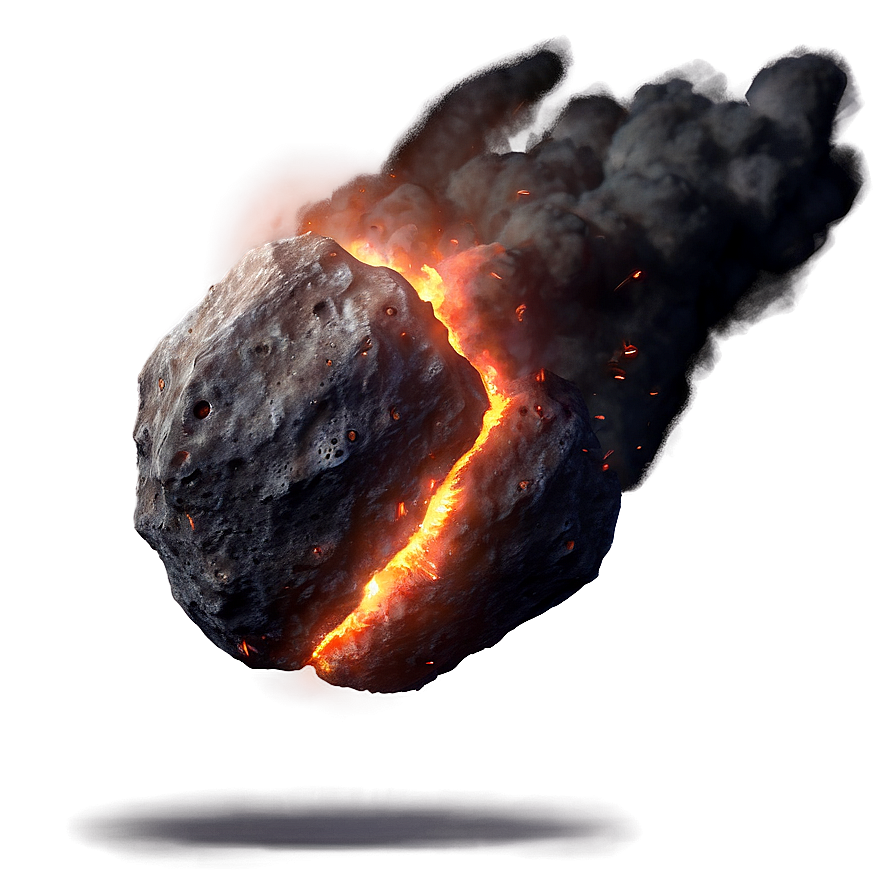 Flaming Asteroid Png 06212024 PNG Image