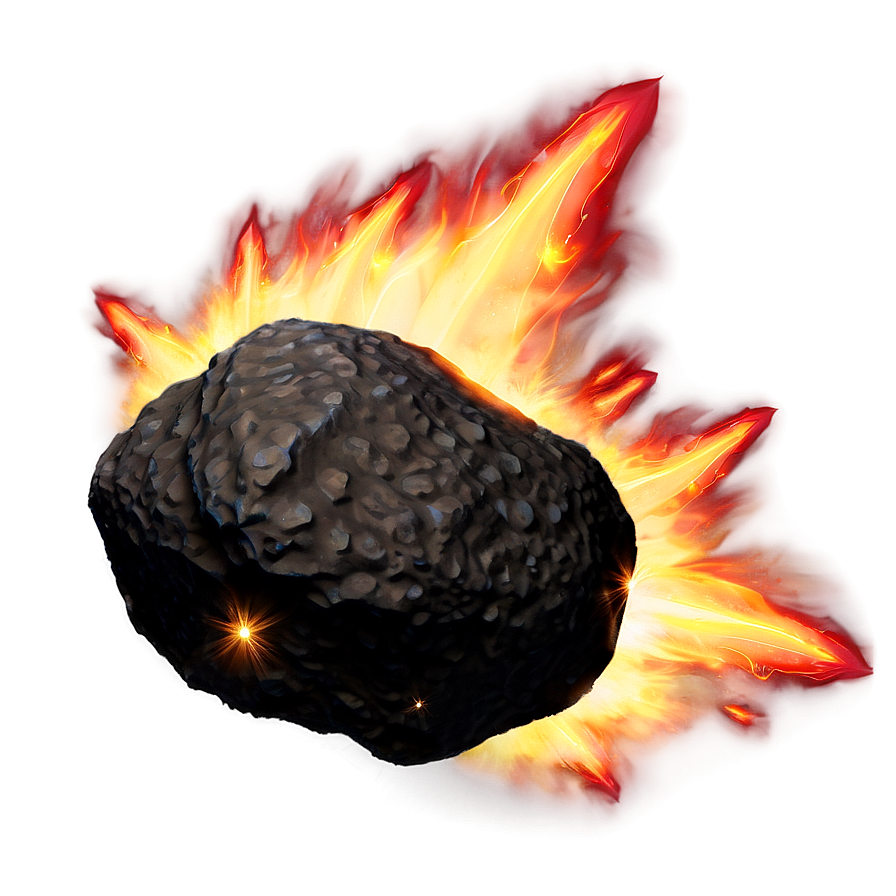 Flaming Asteroid Png Lmg PNG Image