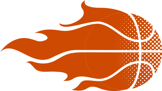 Flaming_ Basketball_ Logo PNG Image