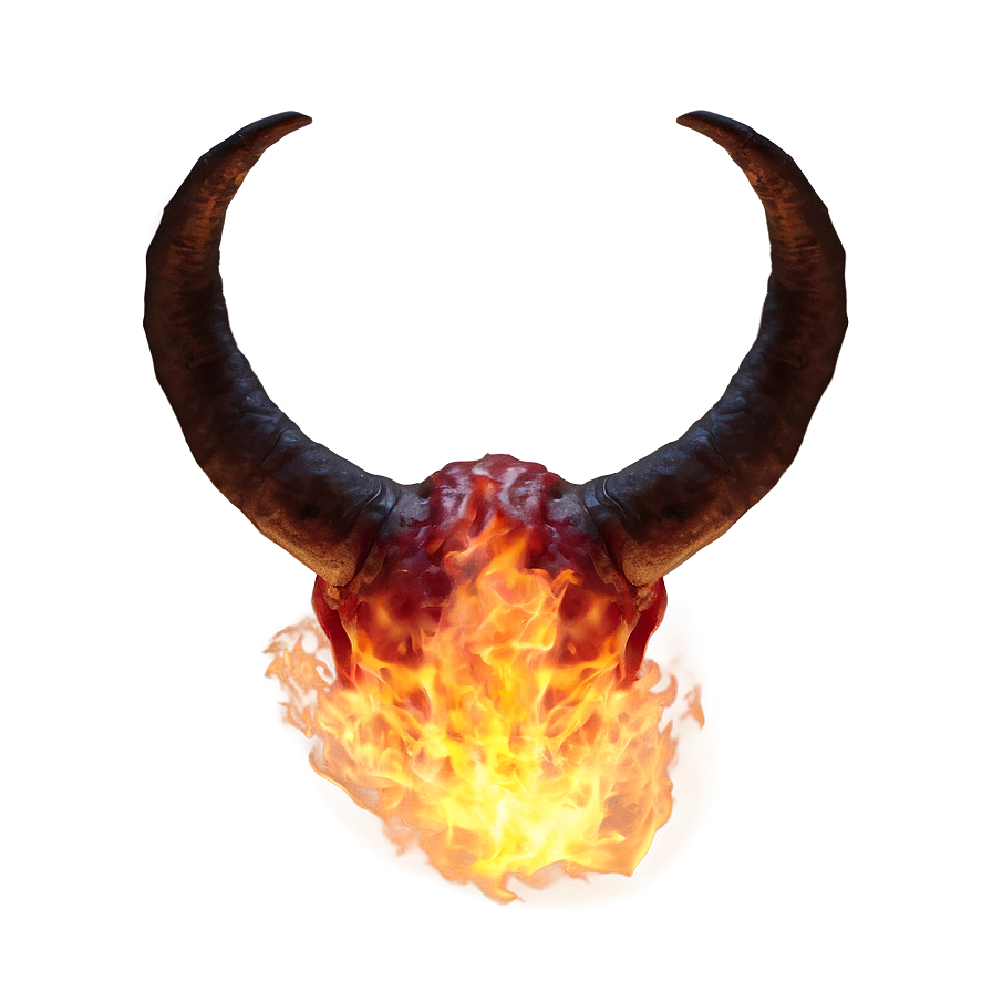 Flaming Devil Horns Png Ihm49 PNG Image