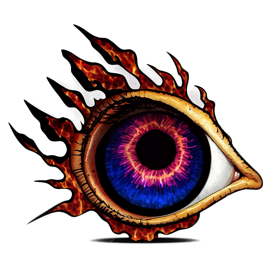 Flaming Eyeball Png Nrb PNG Image