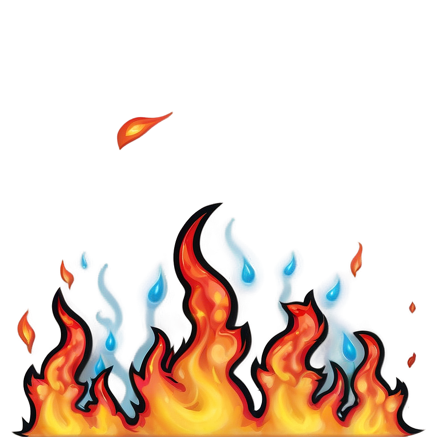 Flaming Hot Border Png Jnj PNG Image