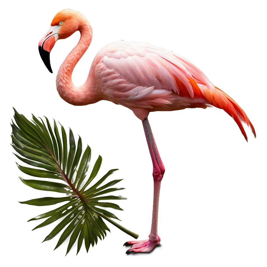 Flamingo In Tropical Landscape Png 06272024 PNG Image