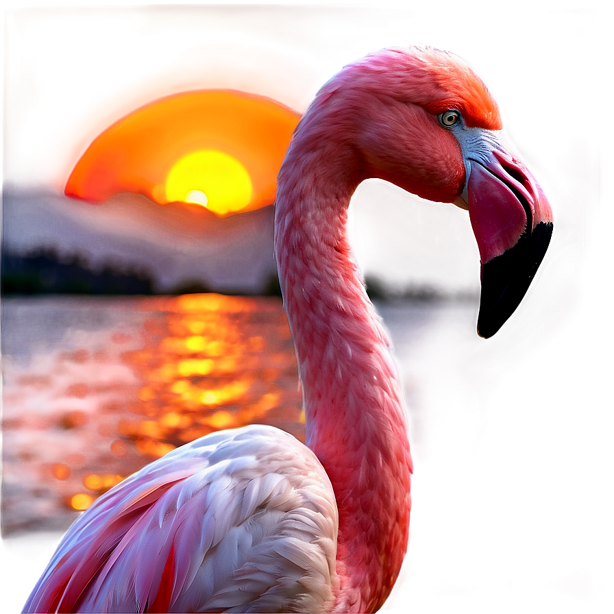 Flamingo Sunset Background Png 65 PNG Image