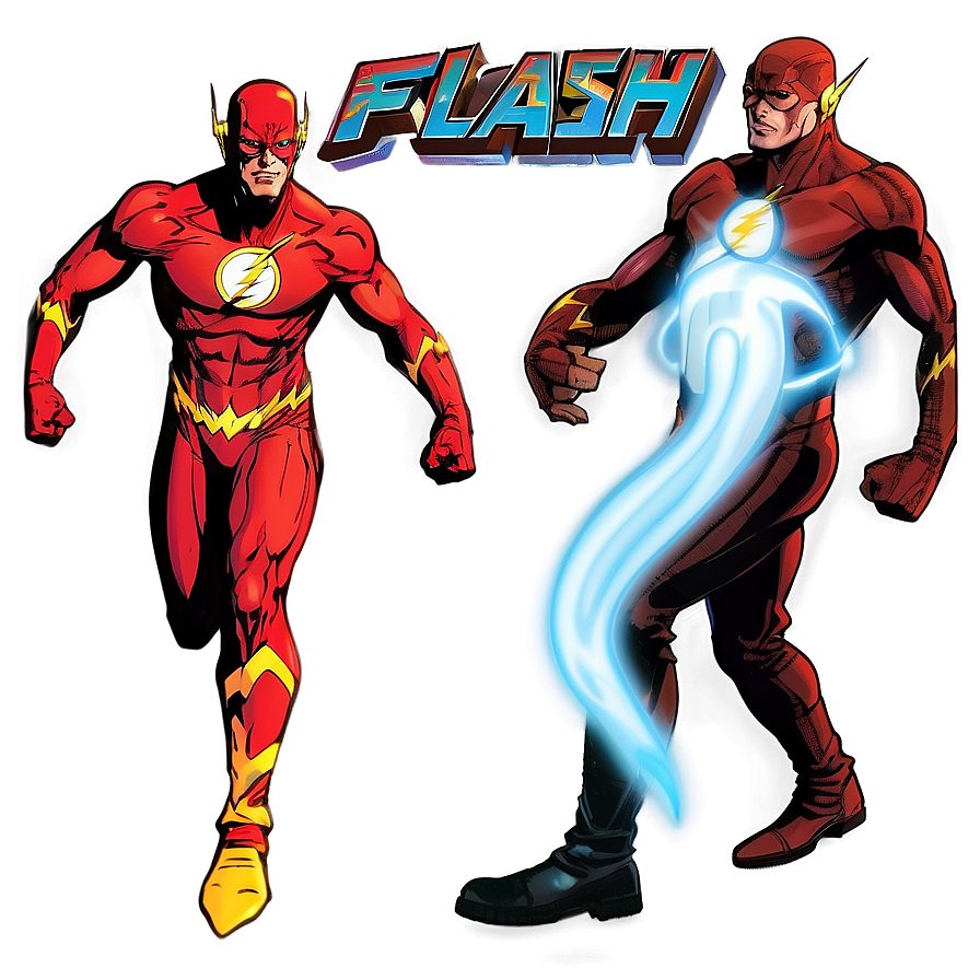 Flash Comic Art Png Sge PNG Image