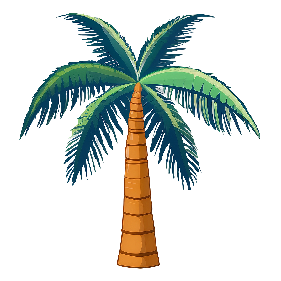 Flat Design Coconut Tree Png 06202024 PNG Image