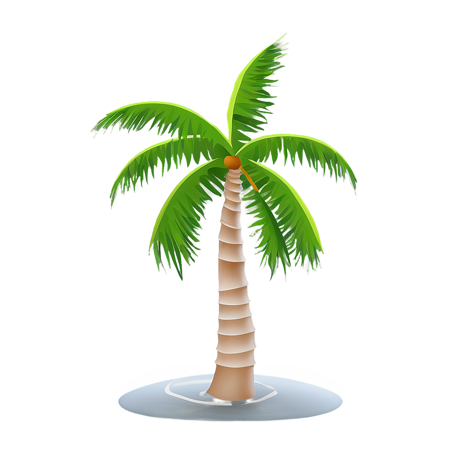 Flat Design Coconut Tree Png Ohv PNG Image