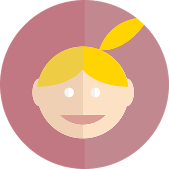 Flat Design Girl Avatar PNG Image