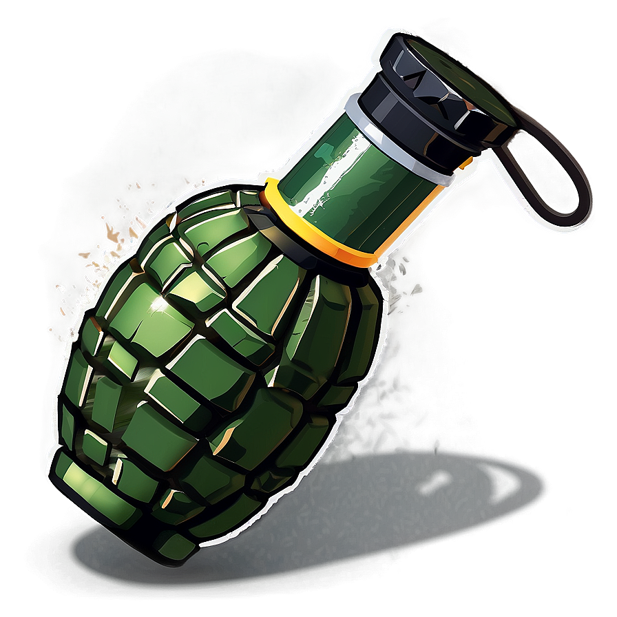 Flat Design Grenade Png 05242024 PNG Image