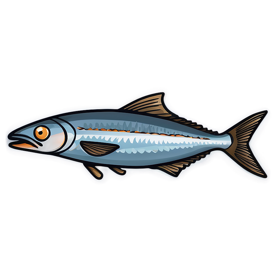 Flat Design Sardine Png 30 PNG Image