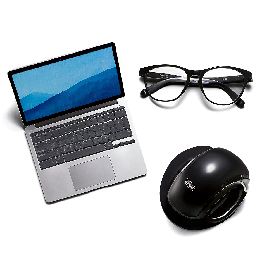 Flat Lay Computer Mockup Png 26 PNG Image