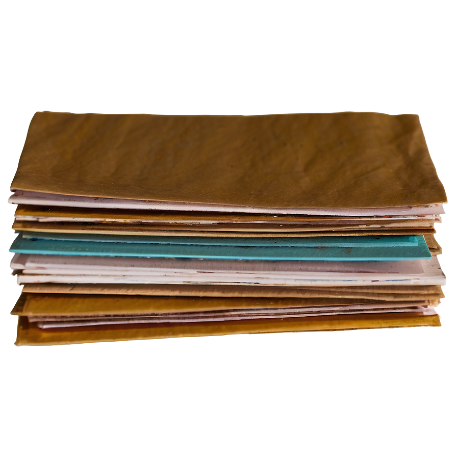 Flat Paper Stack Png 06132024 PNG Image