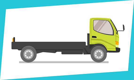 Flatbed Truck Illustration.jpg PNG Image