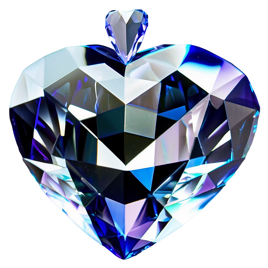 Flawless Diamond Heart Icon Png 68 PNG Image