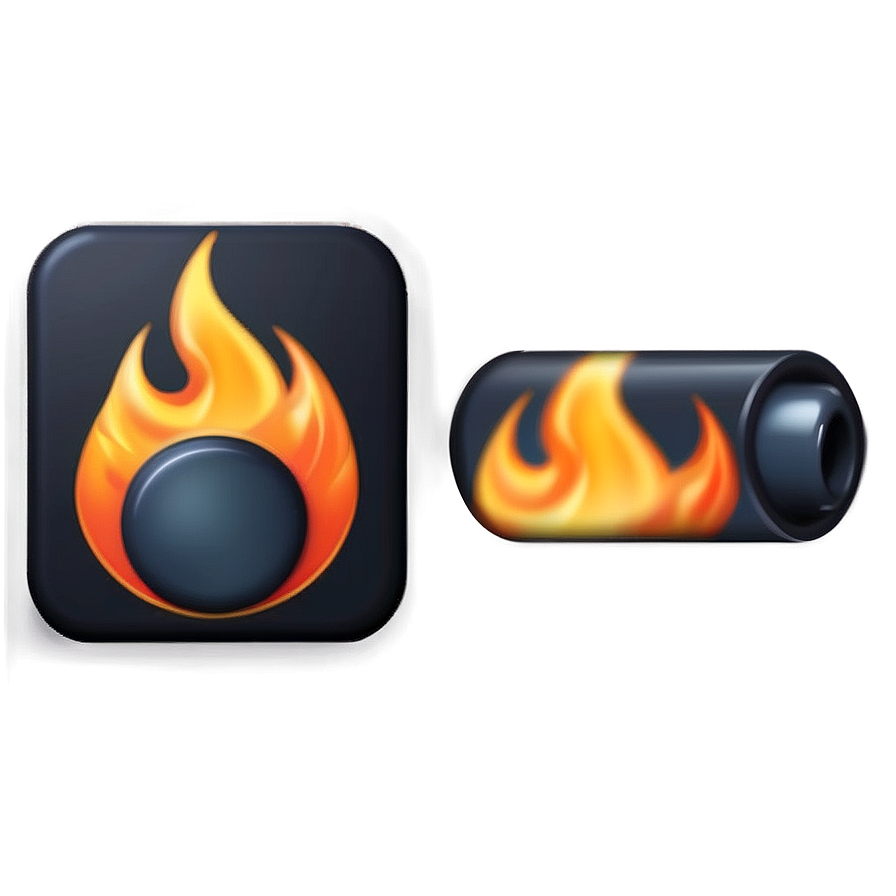 Flicker Fire Emoji Asset Png Ixk PNG Image