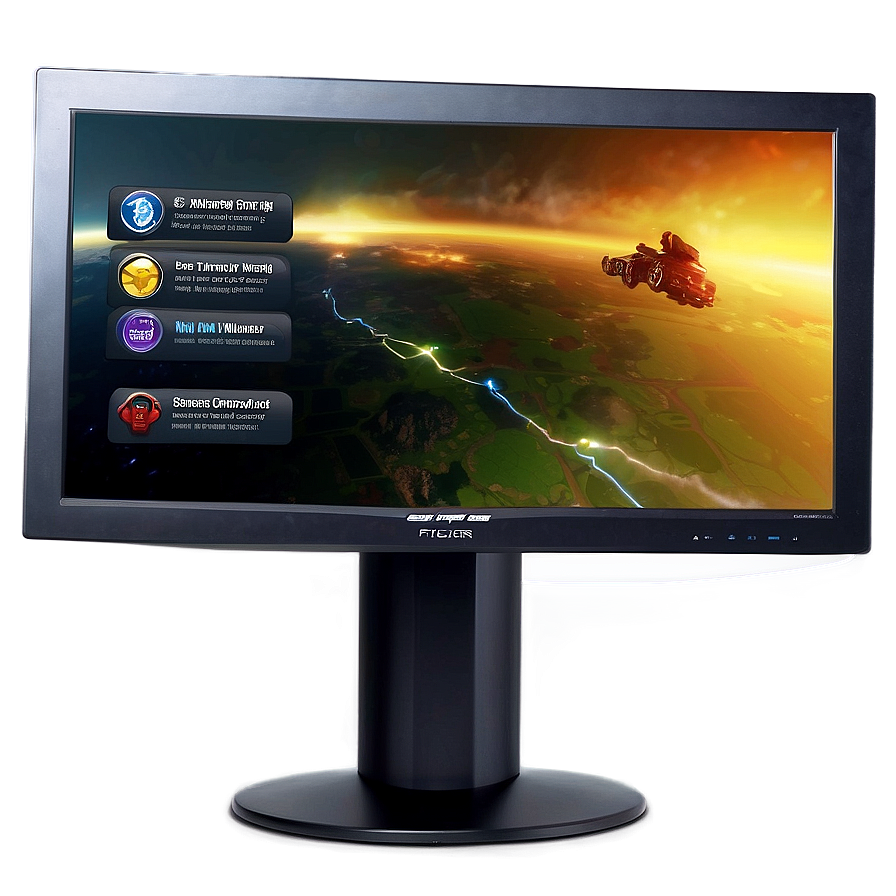 Flicker-free Gaming Monitor Png Brw45 PNG Image