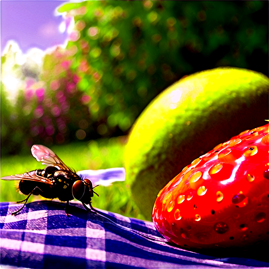 Flies At A Picnic Png Cle64 PNG Image