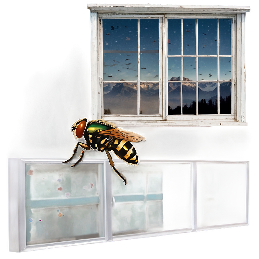 Flies On A Window Png 06122024 PNG Image