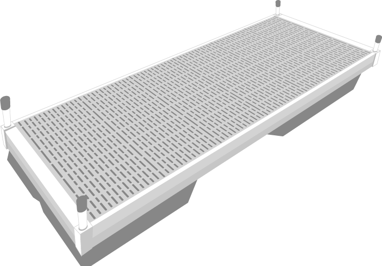 Floating Dock Rendering PNG Image