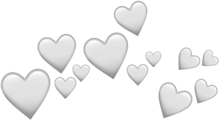 Floating Hearts Graphic PNG Image