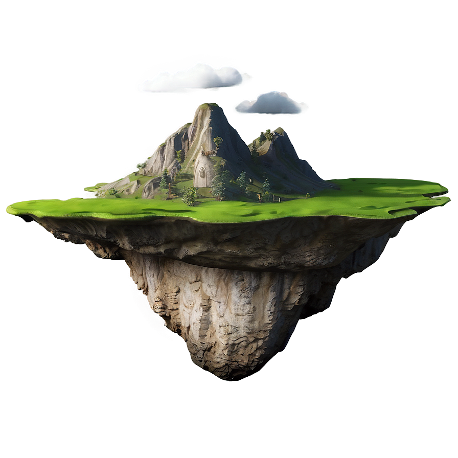 Floating Island Fantasy Png 05232024 PNG Image