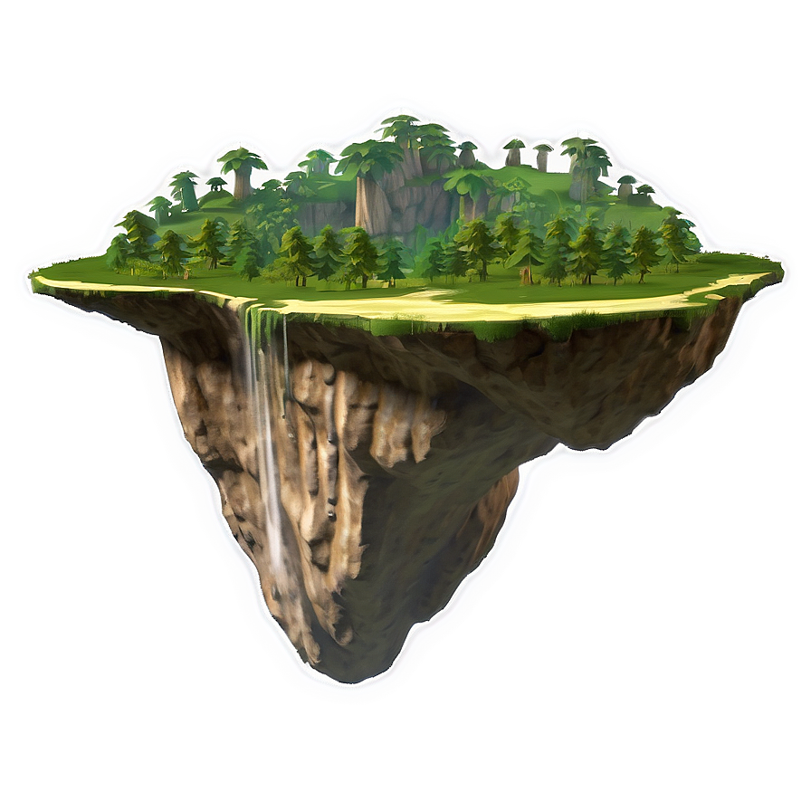 Floating Island Fantasy Png Cfo69 PNG Image