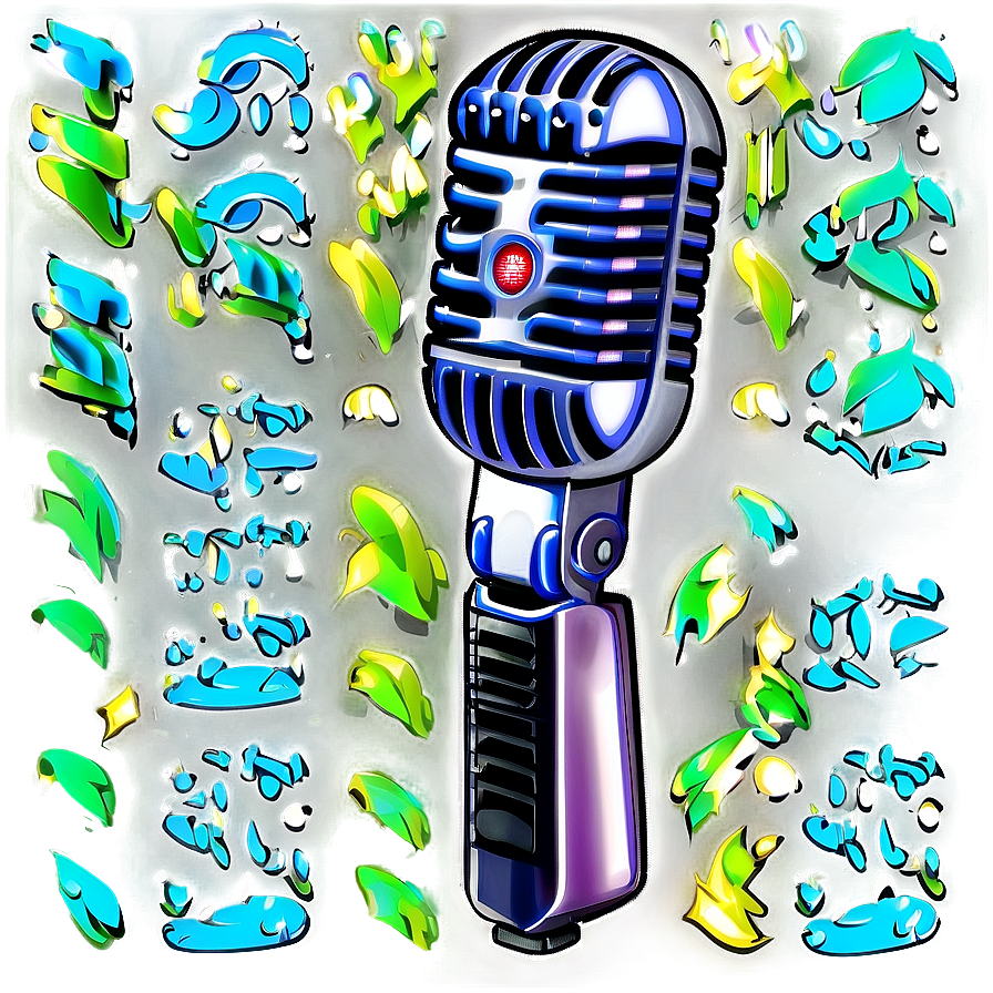 Floating Microphone Png Noc PNG Image