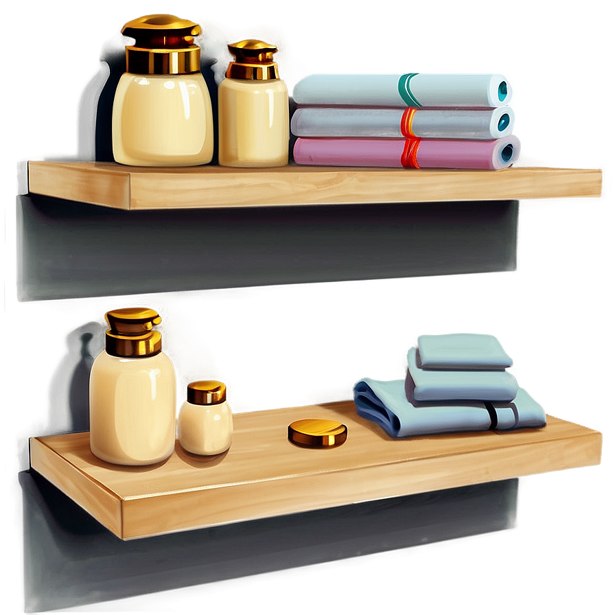 Floating Shelves For Bathroom Png Wuw PNG Image