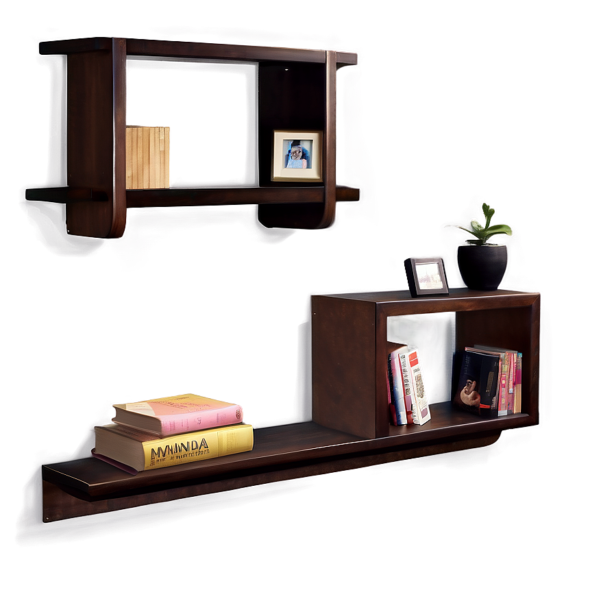 Floating Shelves In Living Room Png Lls39 PNG Image