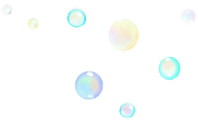 Floating Soap Bubbles Background PNG Image