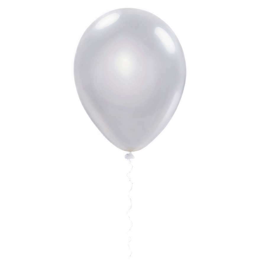 Floating White Balloon Png Qfj PNG Image