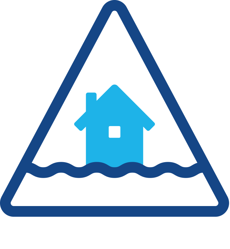 Flood Warning Sign Graphic PNG Image