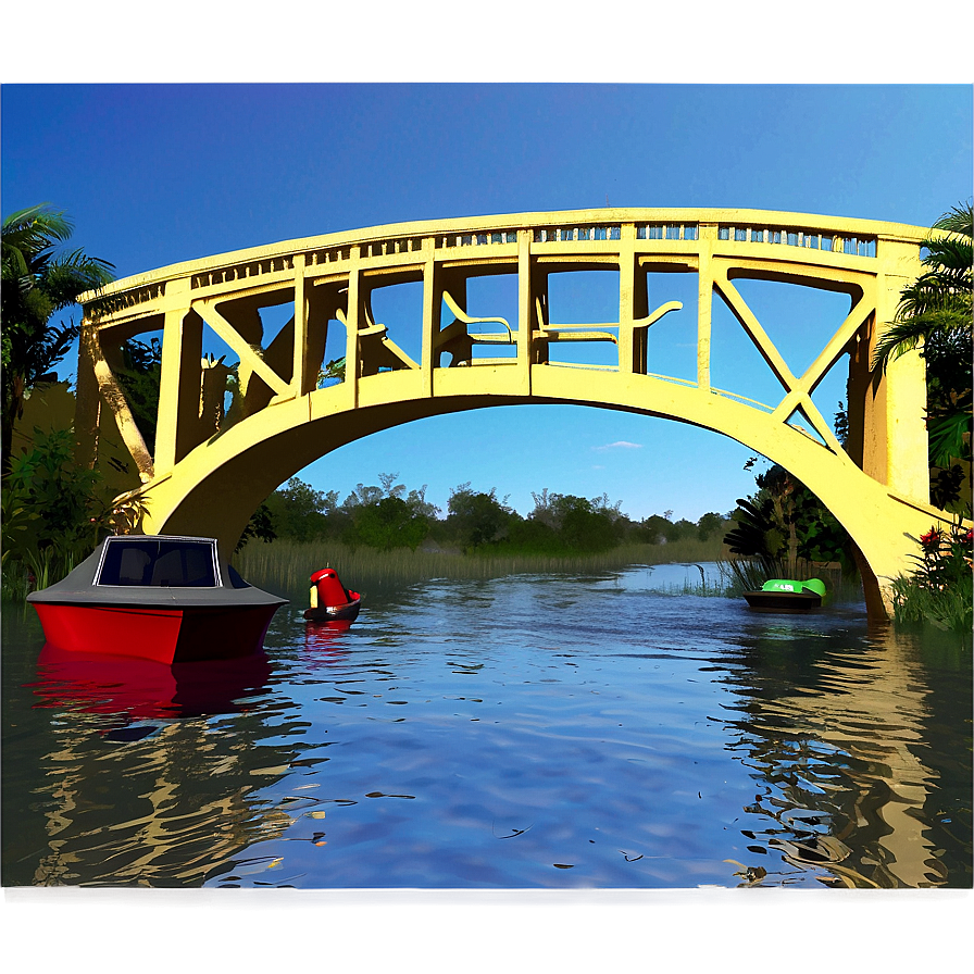 Flooded Bridge Png Uti13 PNG Image