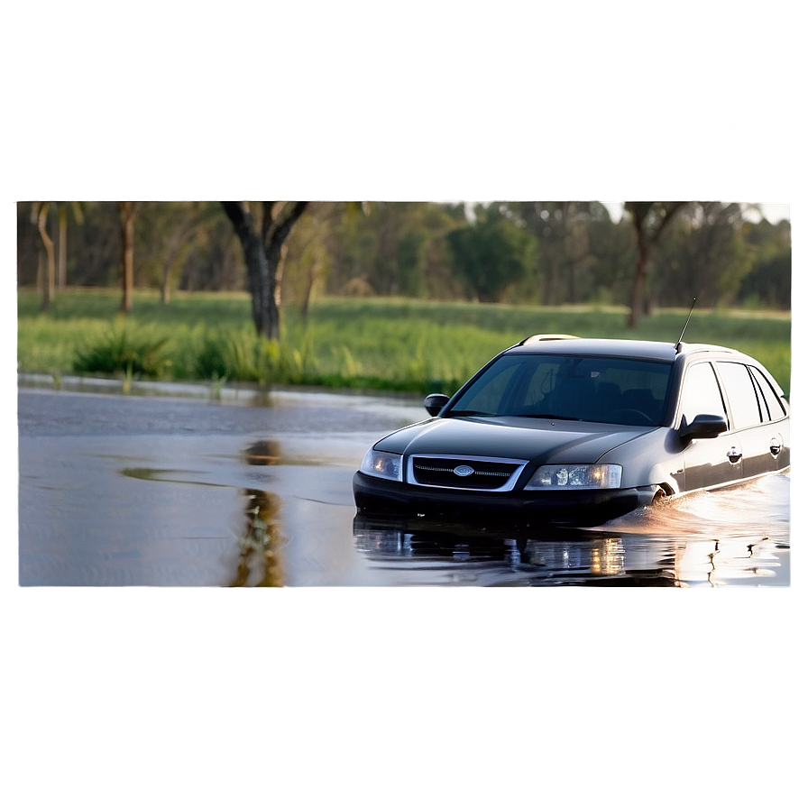 Flooded Car Png Wmt10 PNG Image