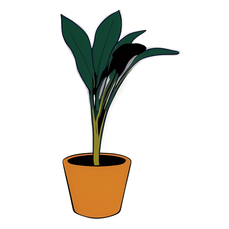 Floor Plant Silhouette Png 06282024 PNG Image