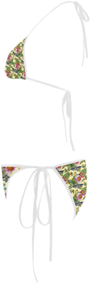 Floral Bikini Design PNG Image