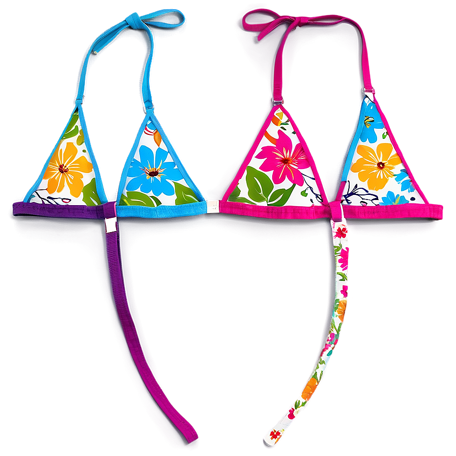 Floral Bikini Top Png 84 PNG Image