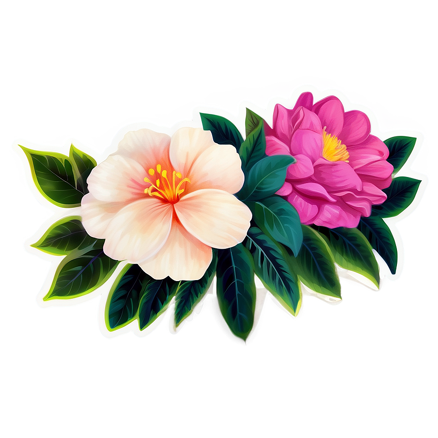 Floral Bouquet Sticker Png Bbf25 PNG Image