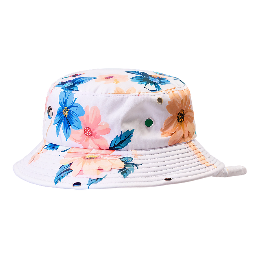 Floral Bucket Hat Png 29 PNG Image