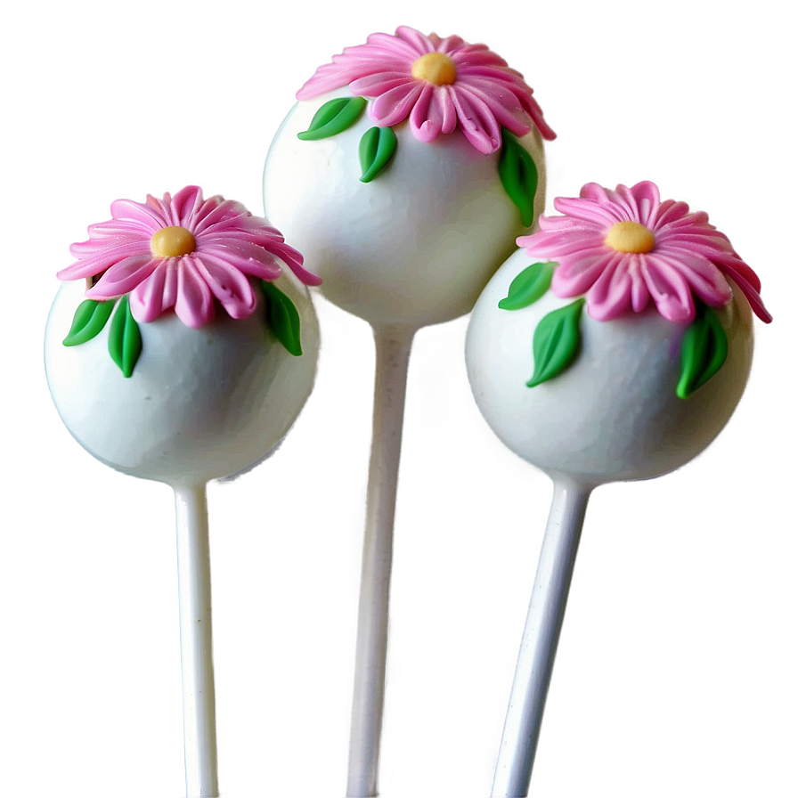 Floral Cake Pop Png Rjh55 PNG Image